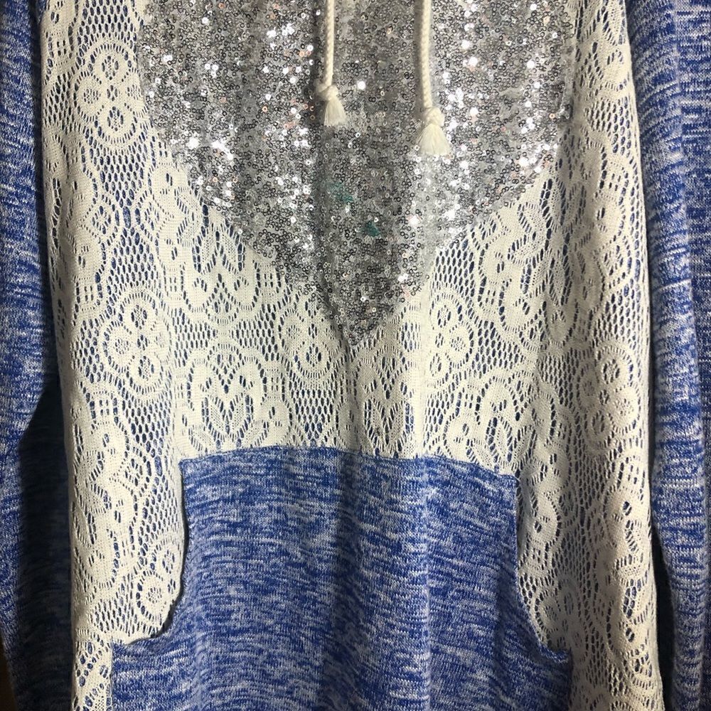 MissChievous Hooded pullover sweater. Size 18/20. NWT
